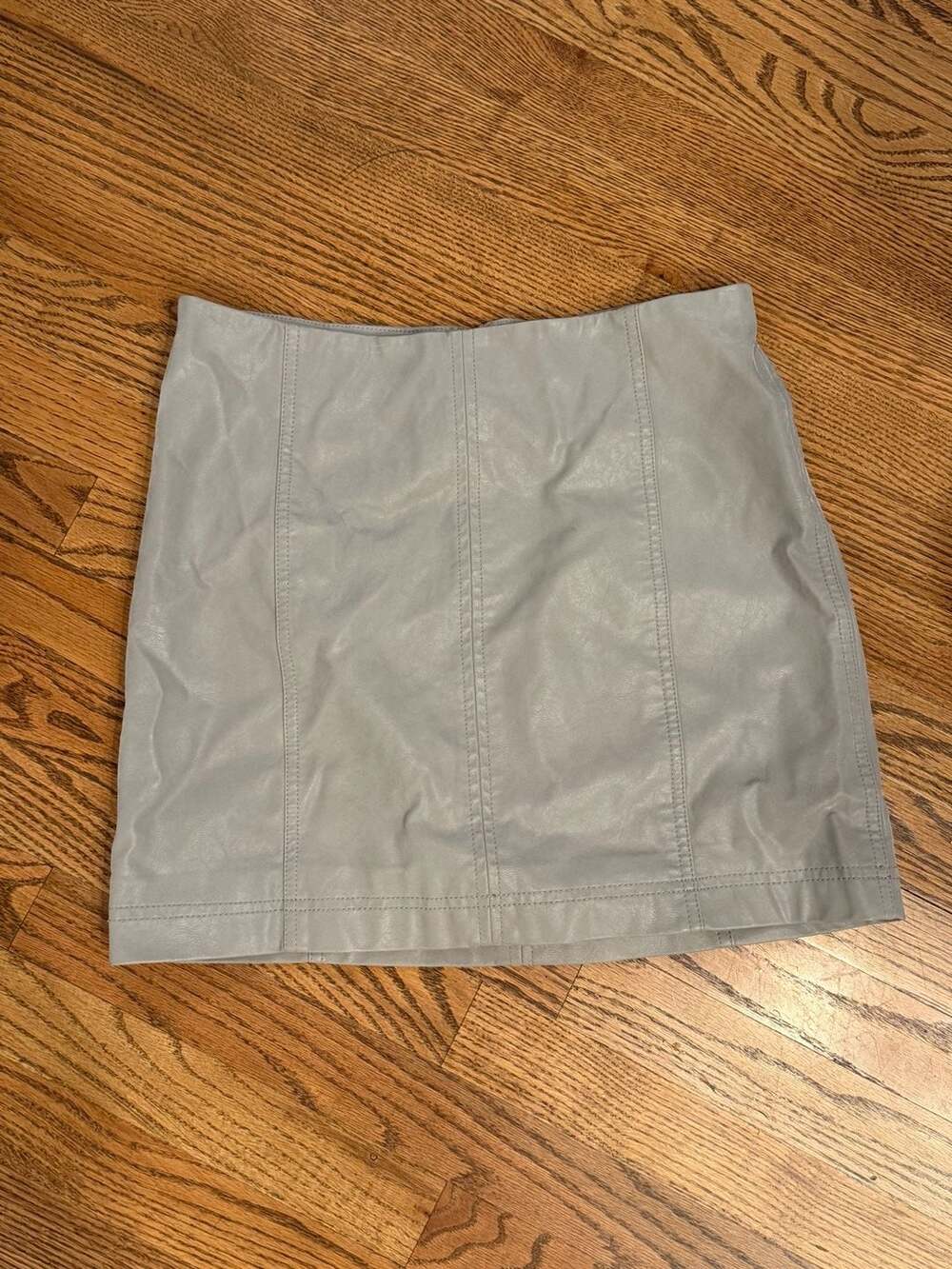 Free People Faux Leather Mini Skirt Size 8